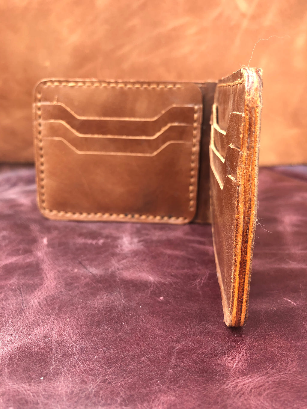 Premium Wax Pullup Bi-fold wallet