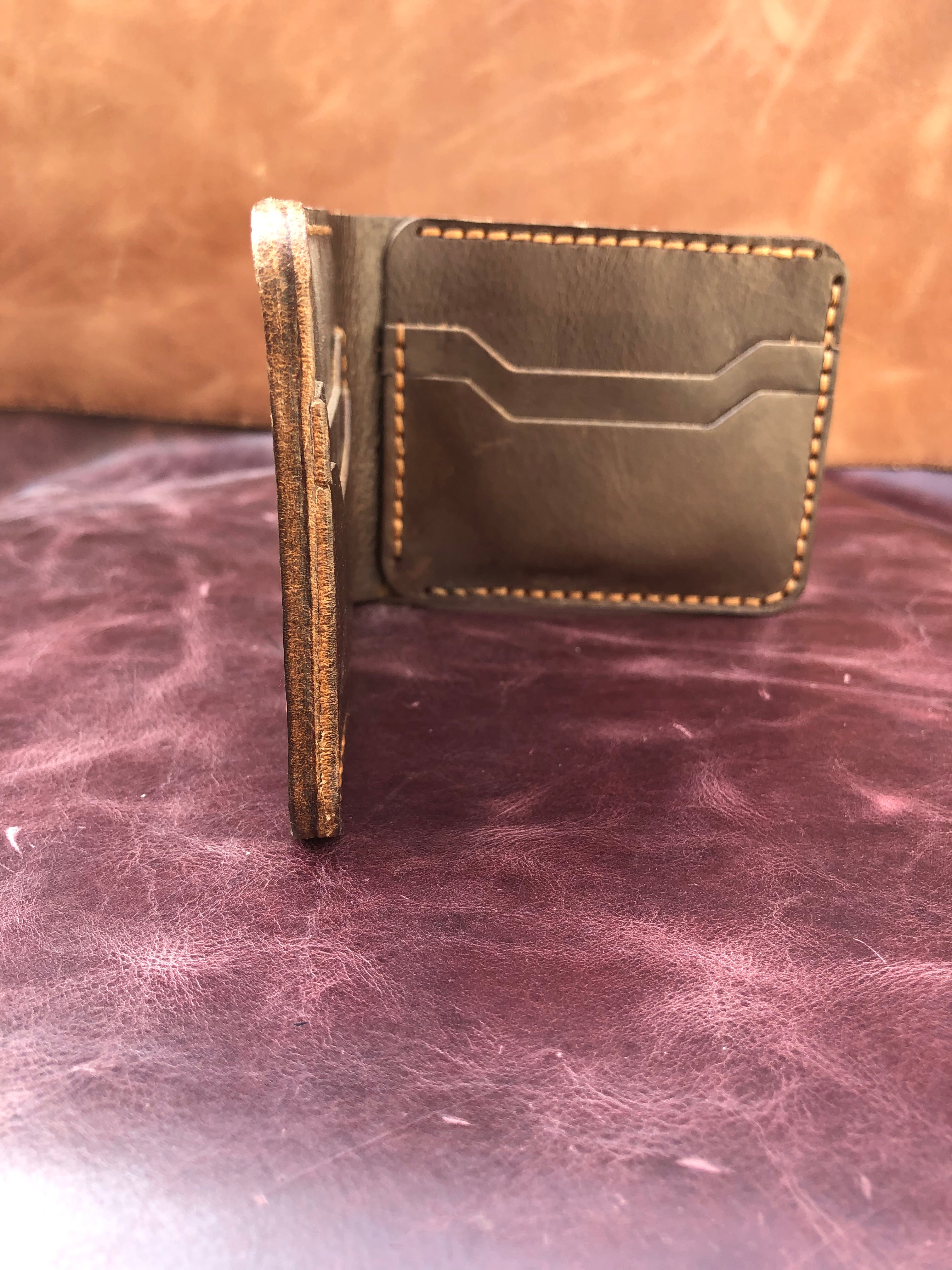 Premium Wax Pullup Bi-fold wallet