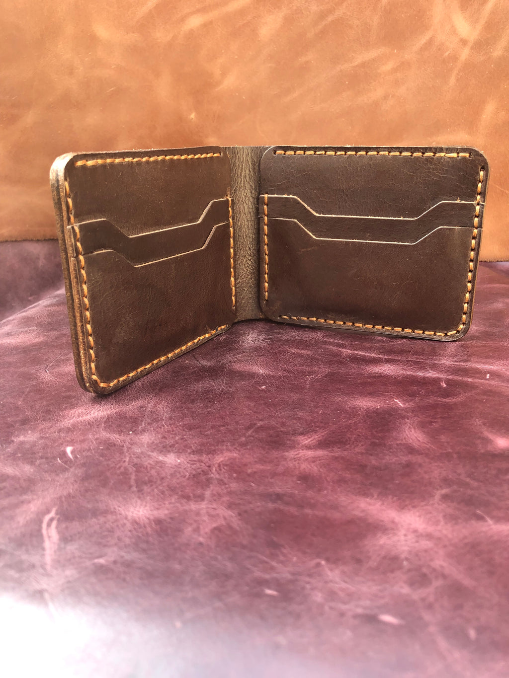 Premium Wax Pullup Bi-fold wallet