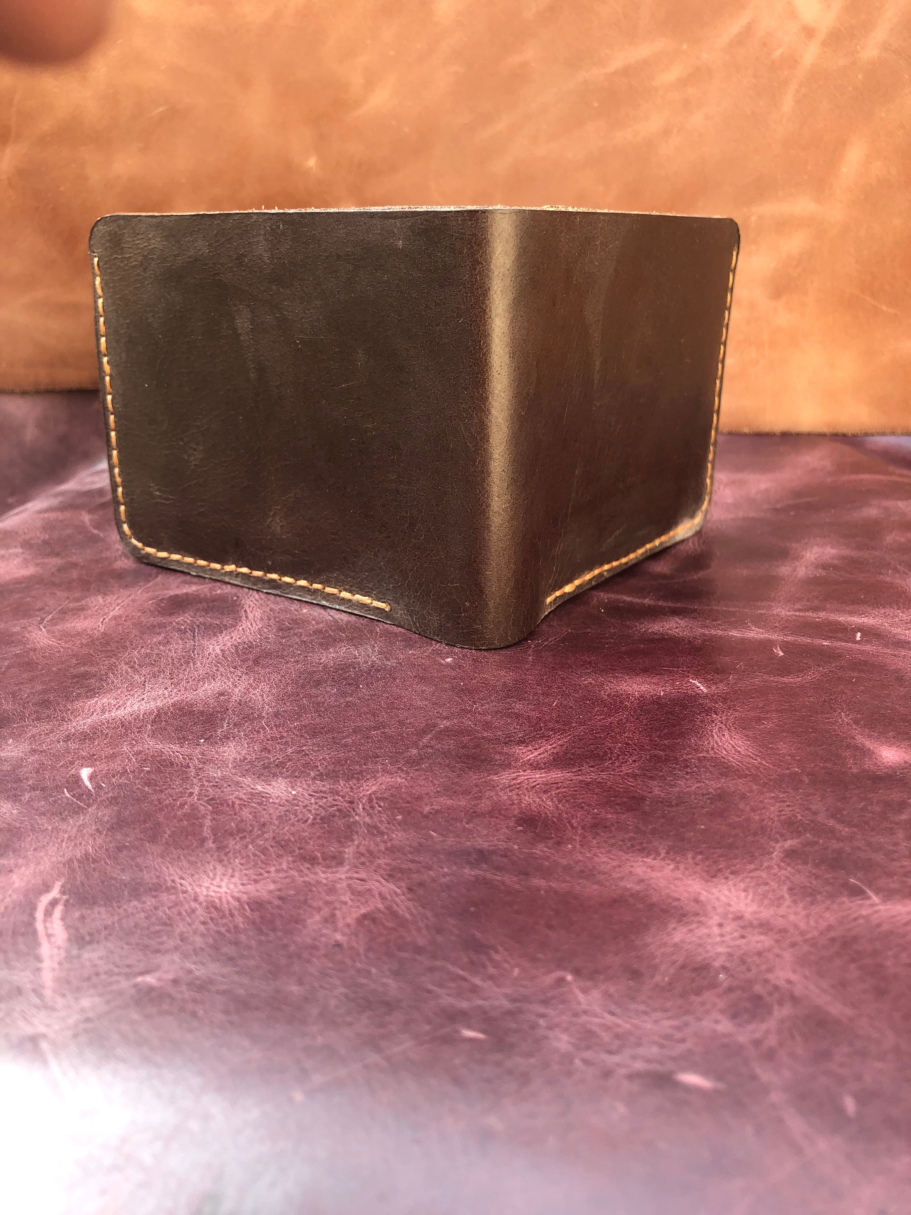 Premium Wax Pullup Bi-fold wallet