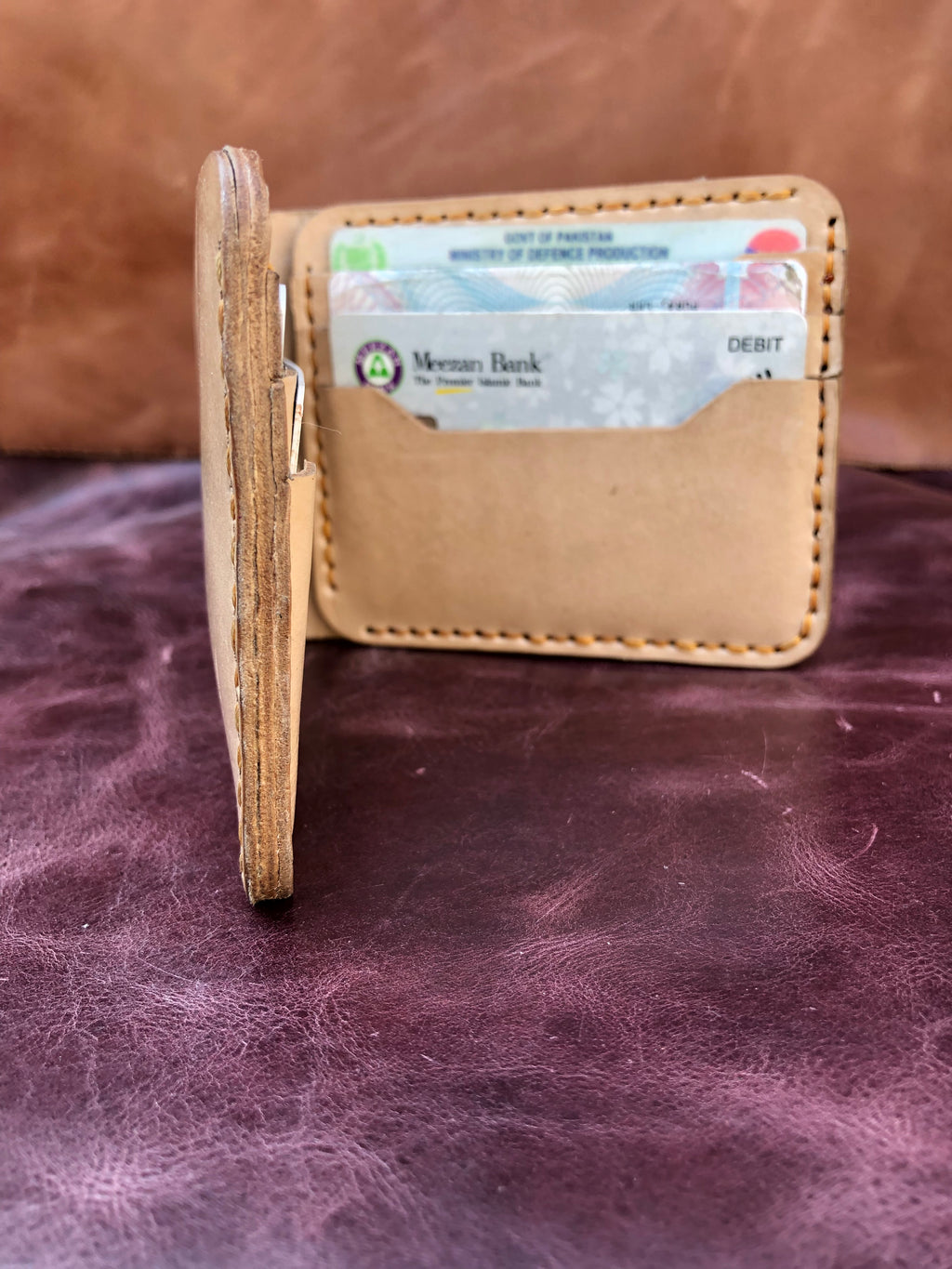 vegetable vag tan befold wallets